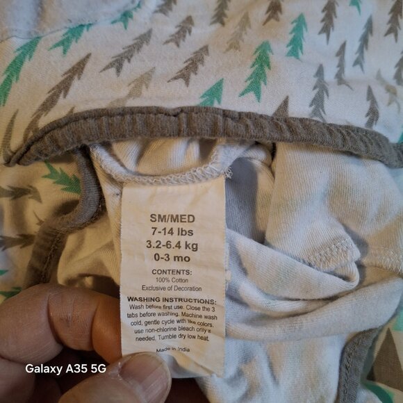 Set Of 3 Cambria Baby & Bubble Bear Swaddle Wraps SM/MED 0-3 Months Organic Cott - Picture 2 of 6